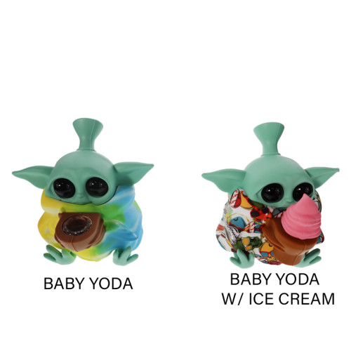5 INCH BABY YODA MINI SILICONE WATER PIPE